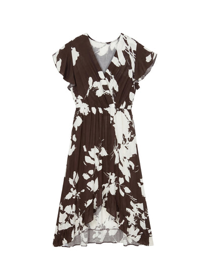 Vestito in Viscosa Marrone