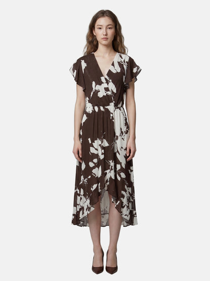 Vestito in Viscosa Marrone