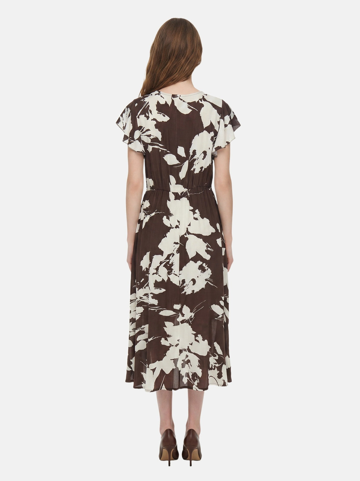 Vestito in Viscosa Marrone