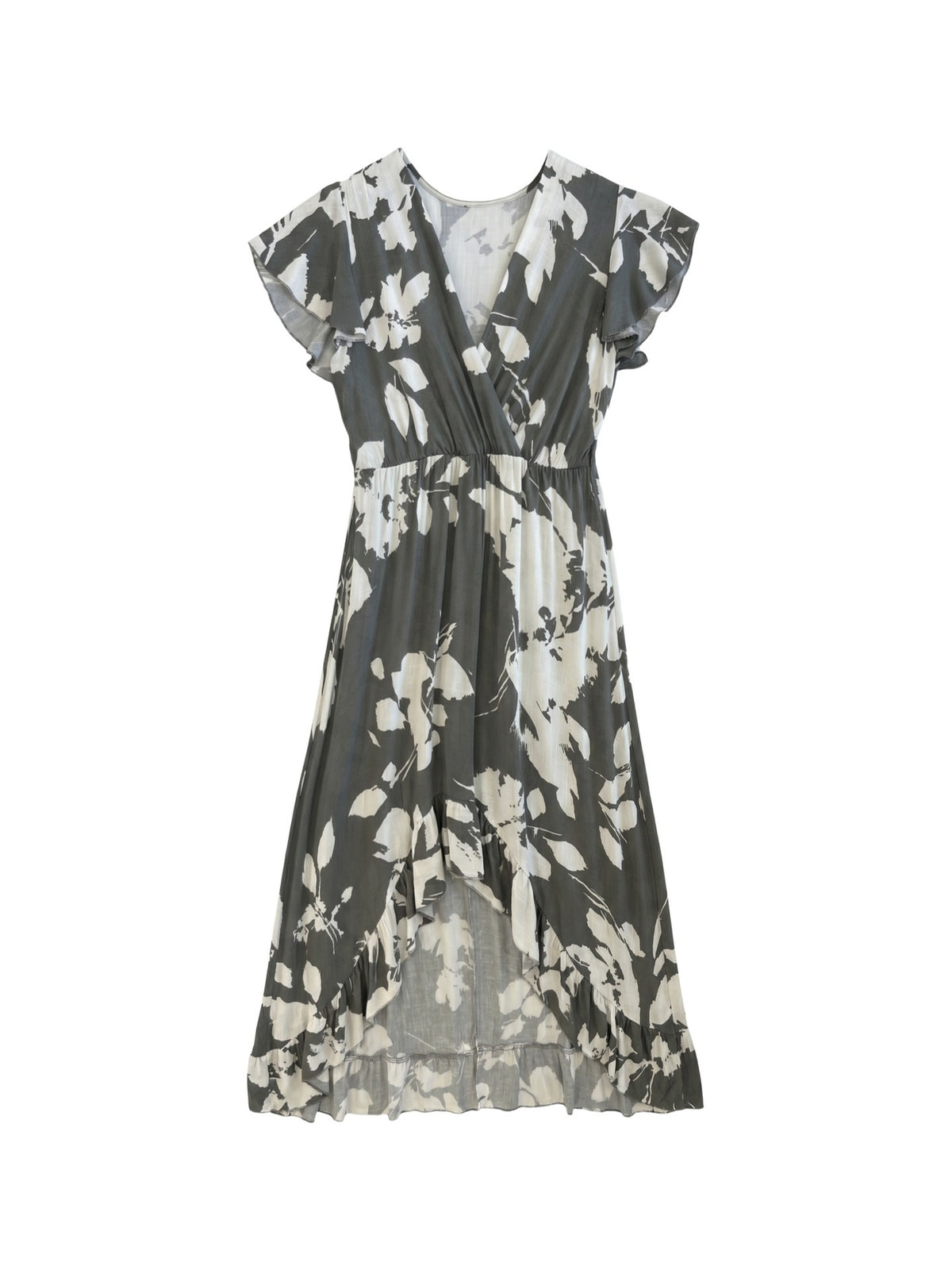 Vestito in Viscosa Verde Militare