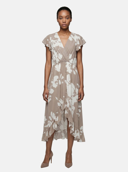Vestito in Viscosa Beige Scuro