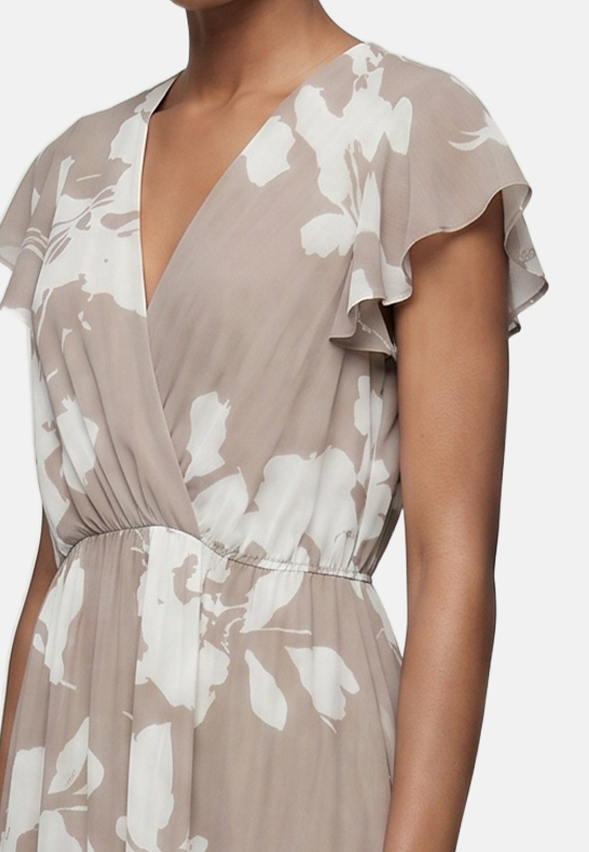 Vestito in Viscosa Beige Scuro