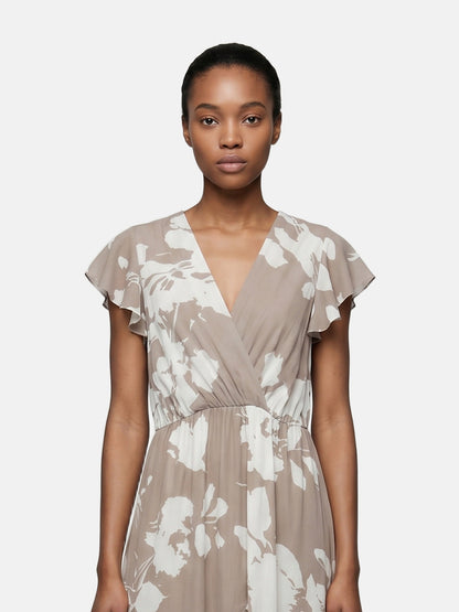 Vestito in Viscosa Beige Scuro