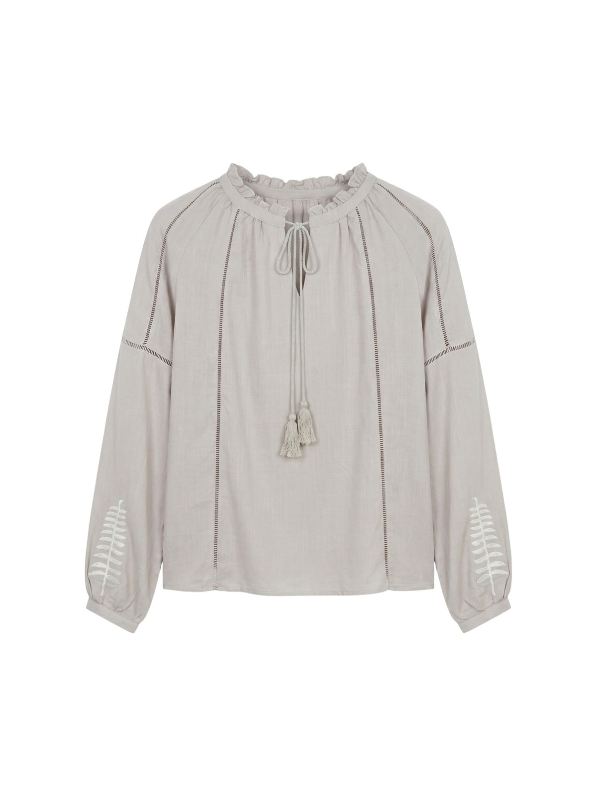 Blusa in Viscosa Beige Scuro