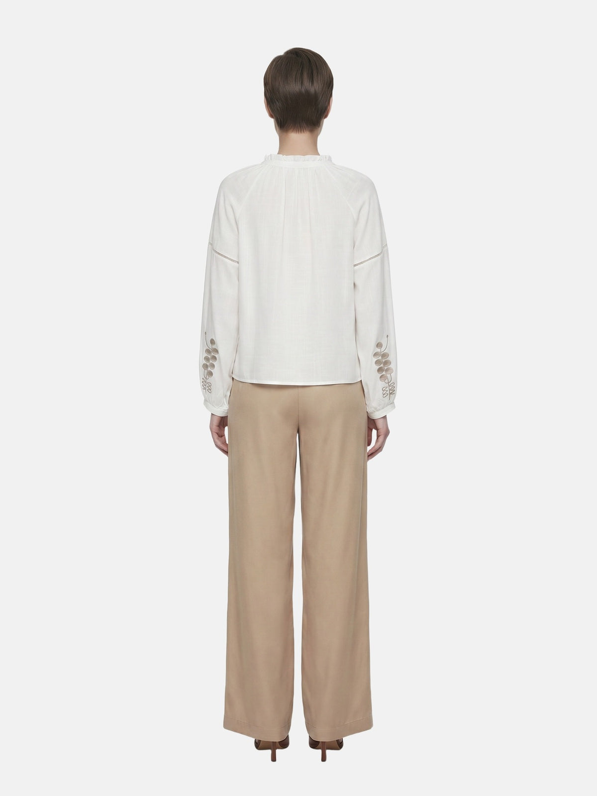 Blusa in Viscosa Bianco