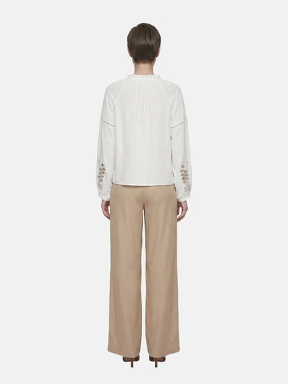 Blusa in Viscosa Bianco