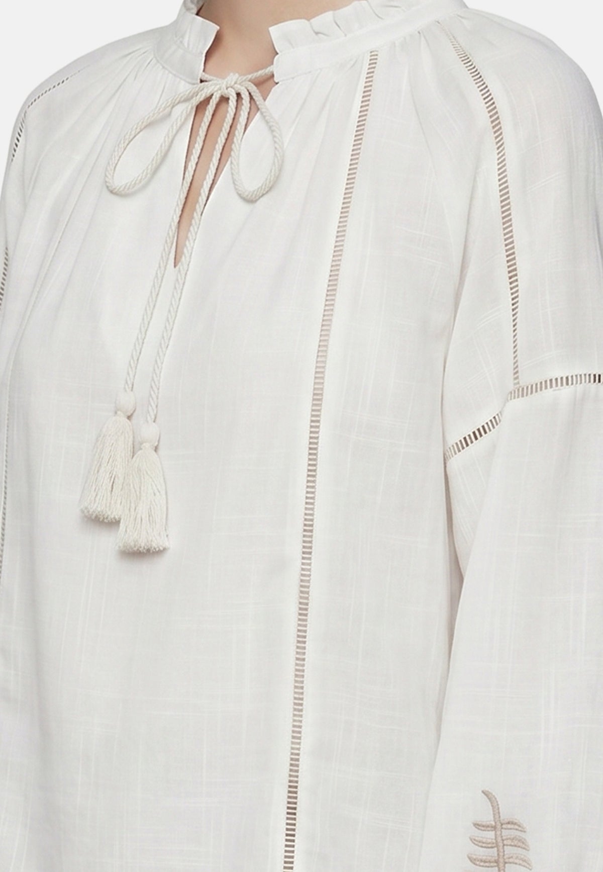 Blusa in Viscosa Bianco