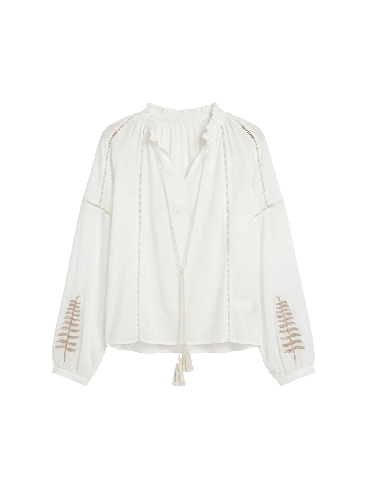 Blusa in Viscosa Bianco