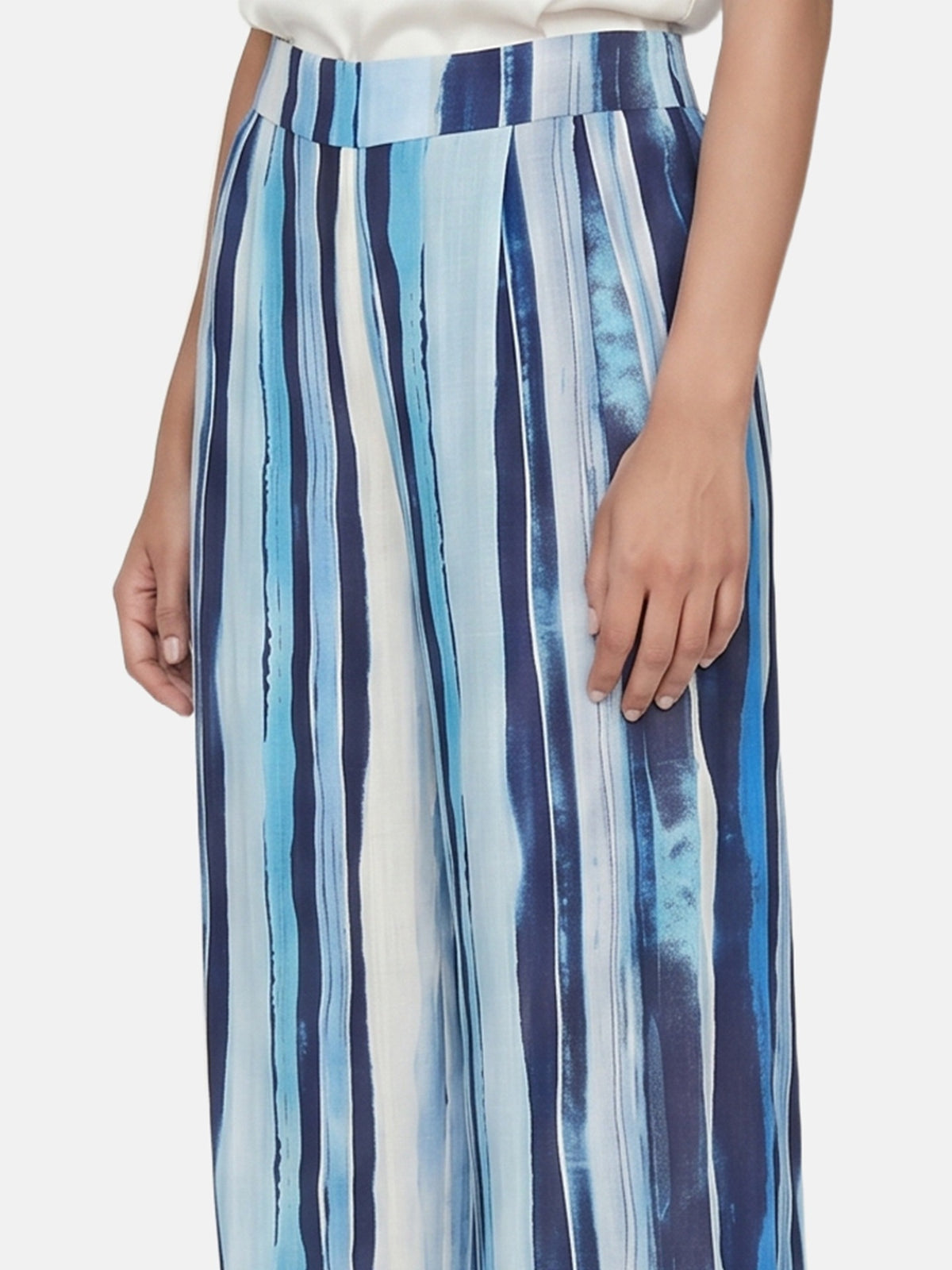 Pantaloni in Viscosa Blu