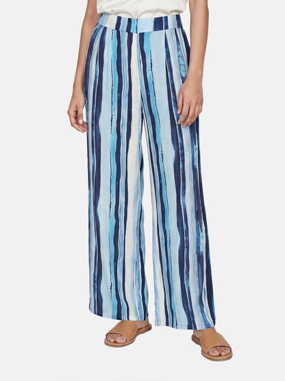 Pantaloni in Viscosa Blu