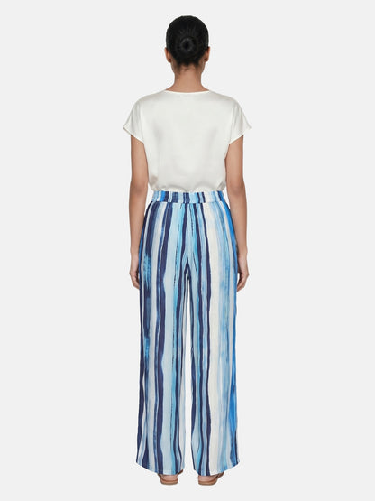 Pantaloni in Viscosa Blu