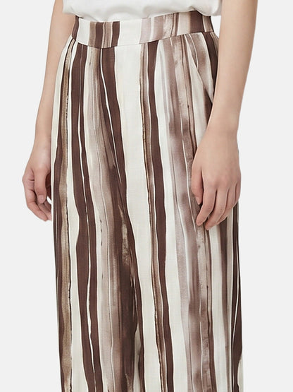 Pantaloni in Viscosa Marrone