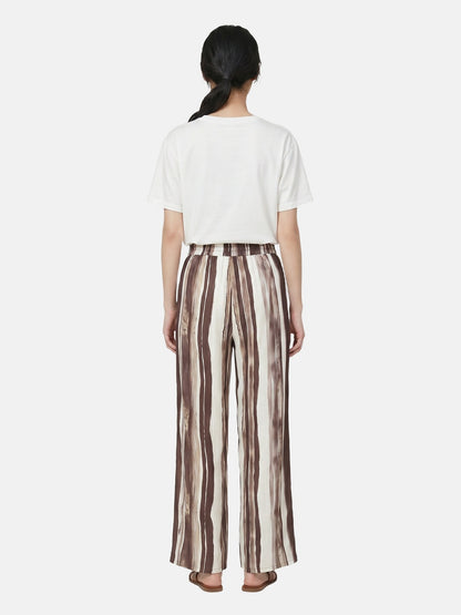 Pantaloni in Viscosa Marrone