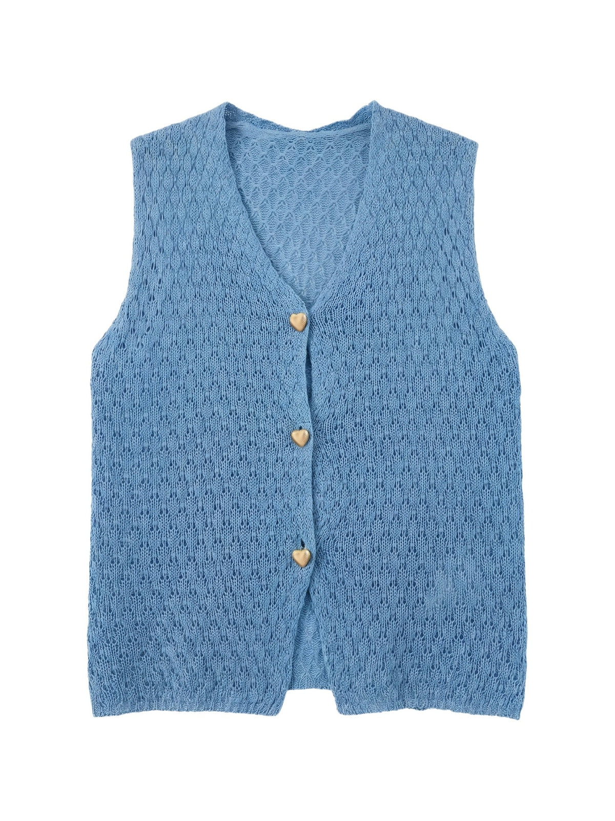 Canotta in 100% Acrilico Blu Jeans