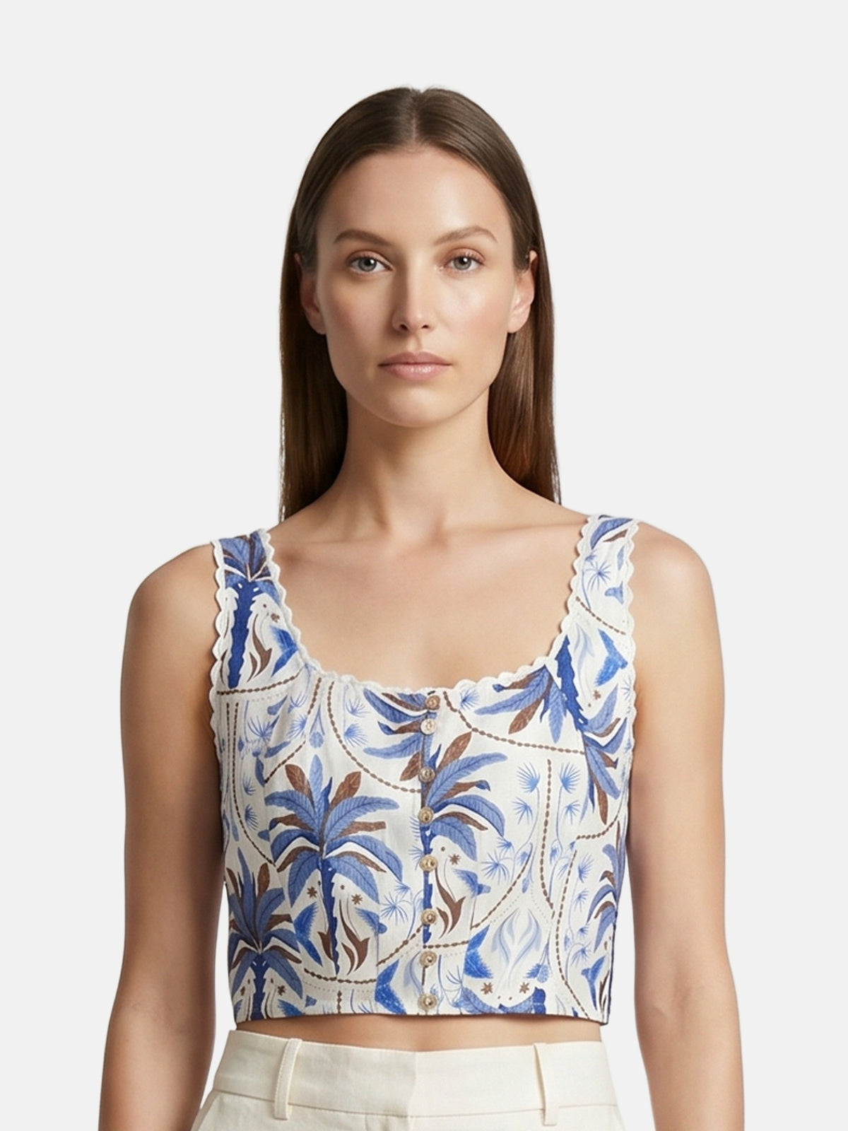 Top in Viscosa Blu