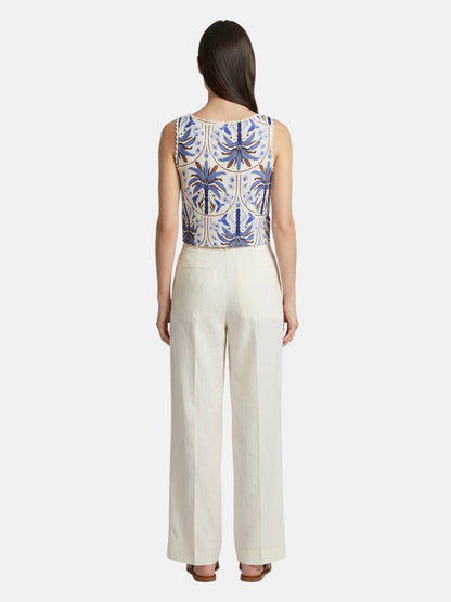 Top in Viscosa Blu