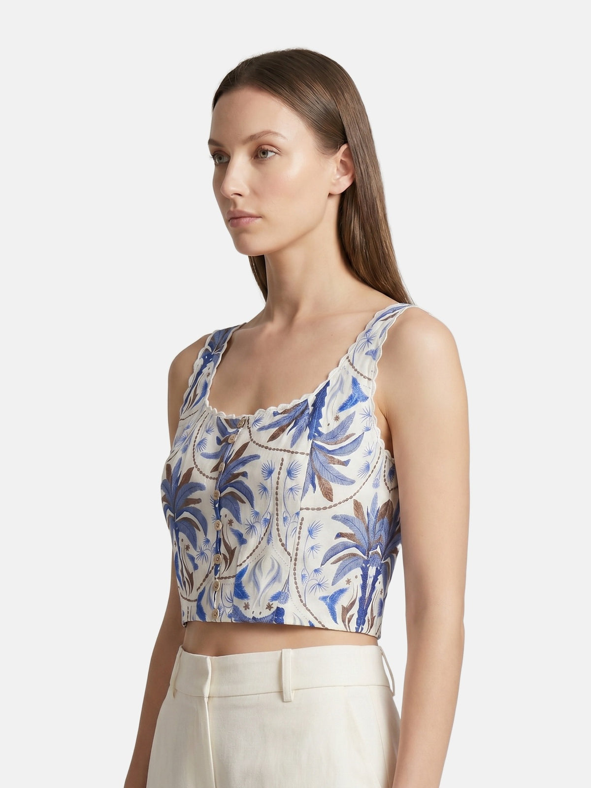 Top in Viscosa Blu