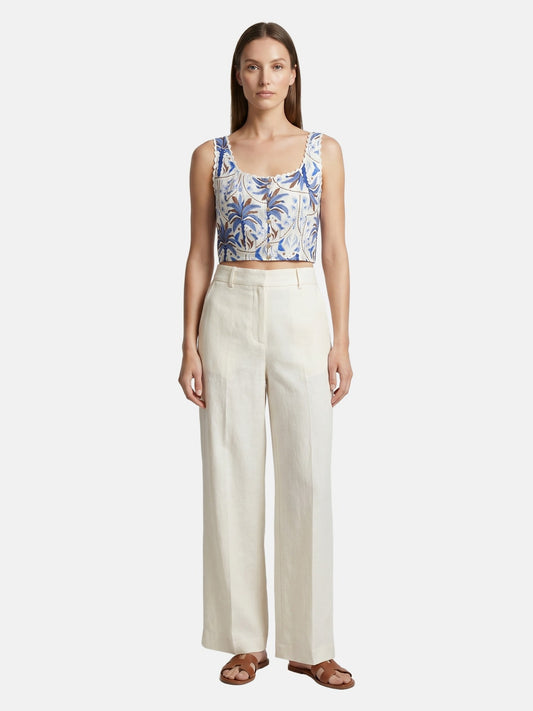 Top in Viscosa Blu