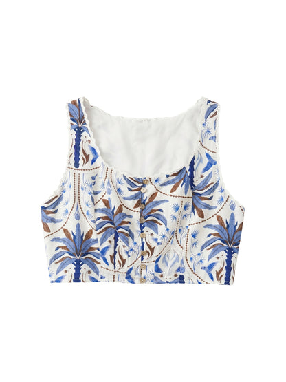 Top in Viscosa Blu