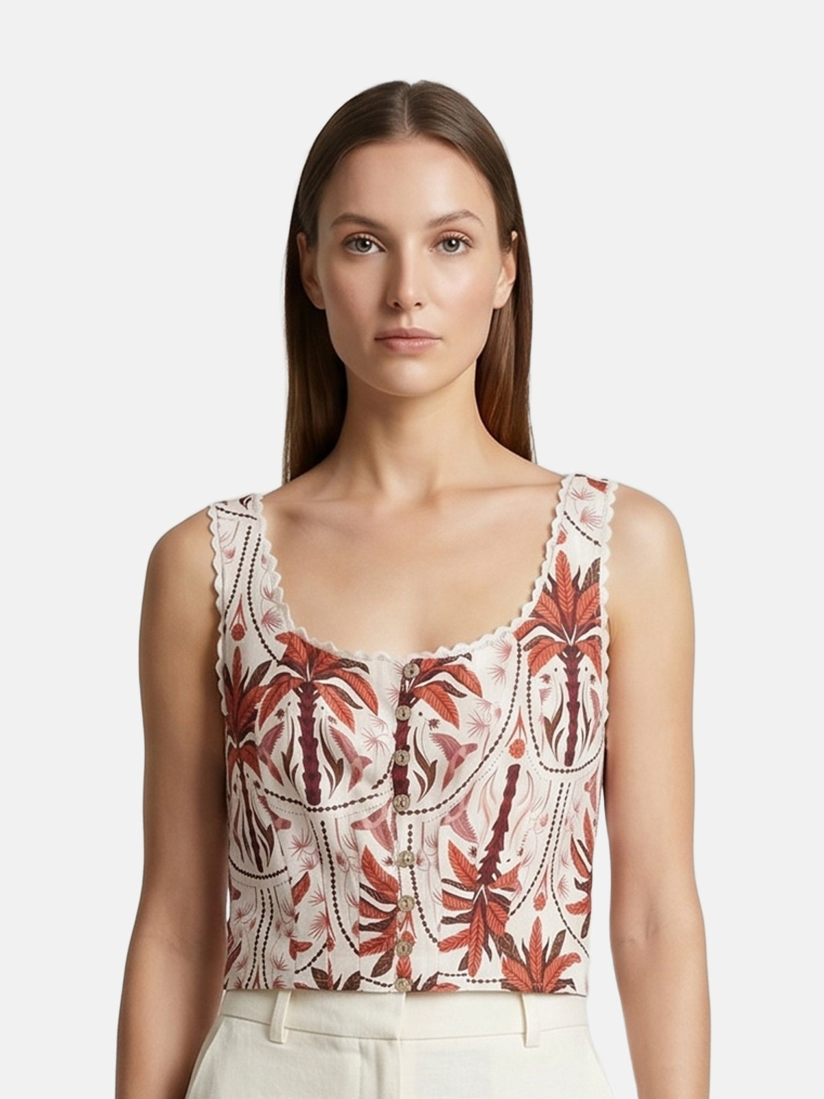 Top in Viscosa Rosso