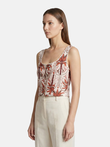 Top in Viscosa Rosso