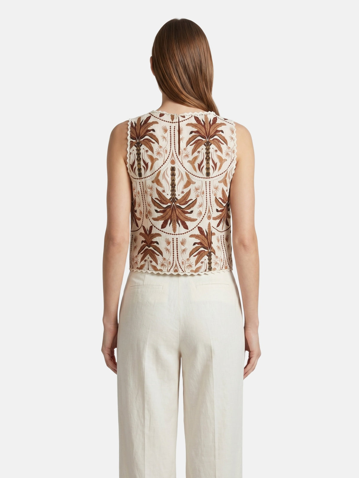 Top in Viscosa Beige Scuro