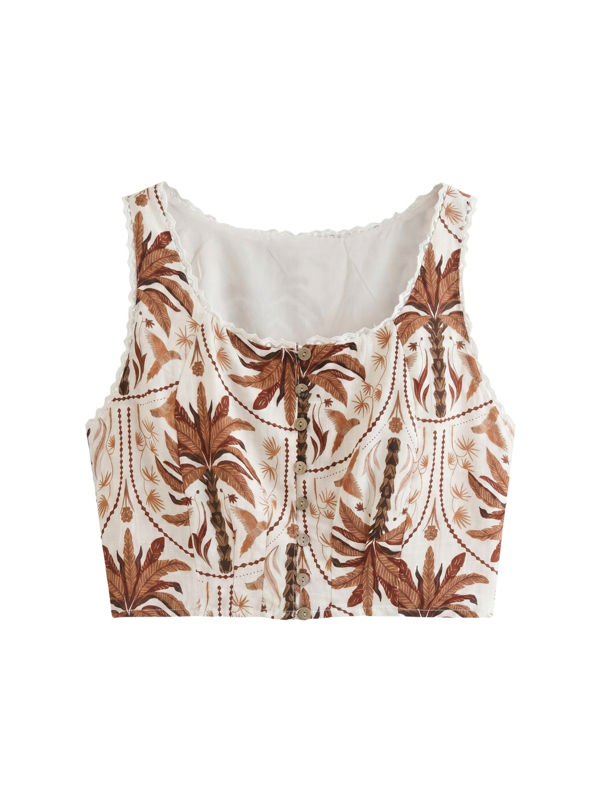 Top in Viscosa Beige Scuro