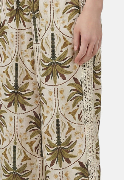 Pantaloni in Viscosa Verde