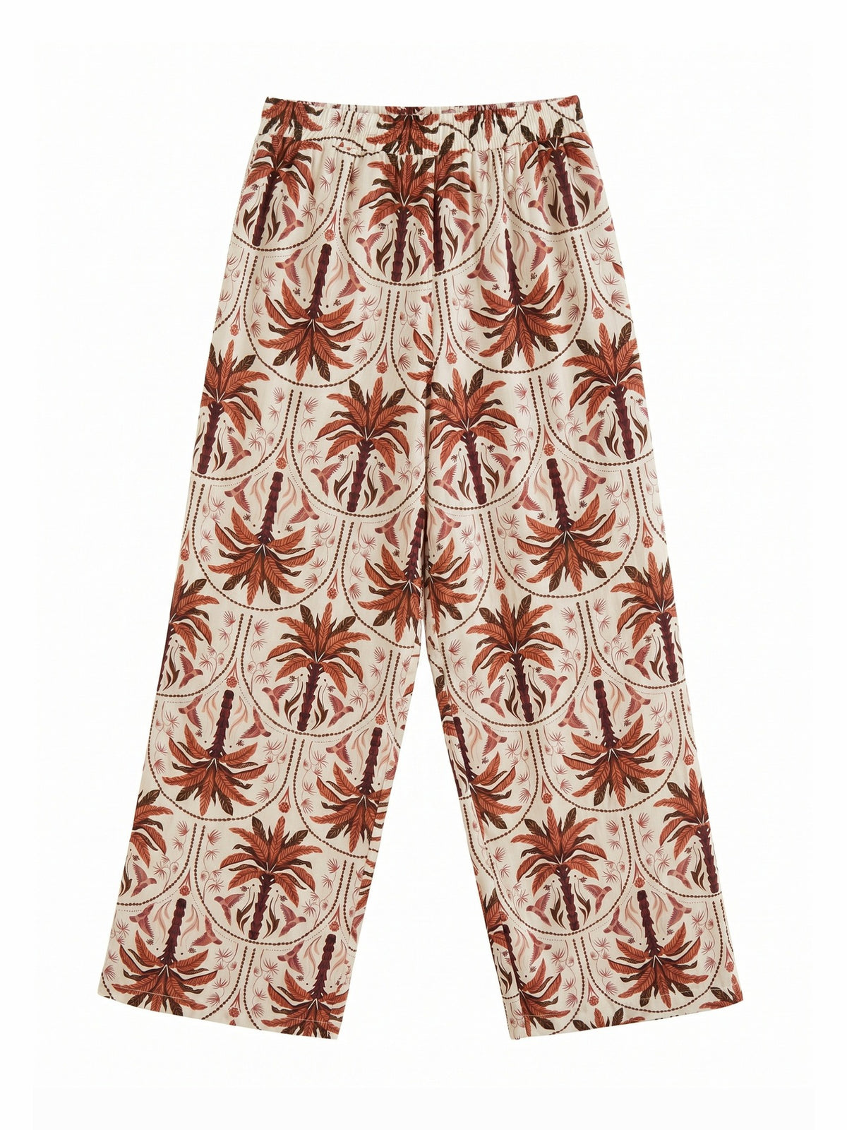 Pantaloni in Viscosa Rosso