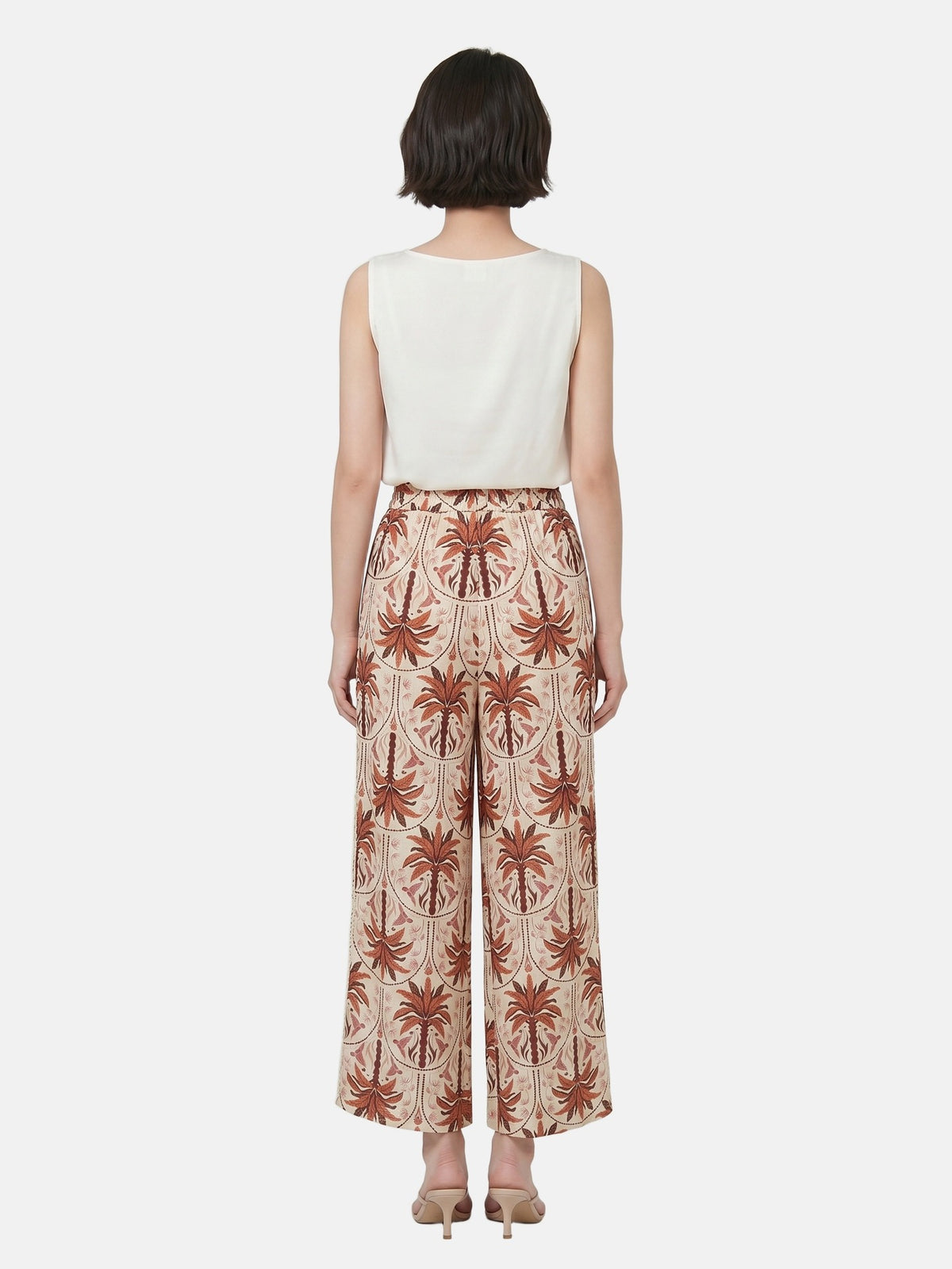 Pantaloni in Viscosa Rosso