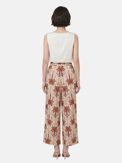 Pantaloni in Viscosa Rosso
