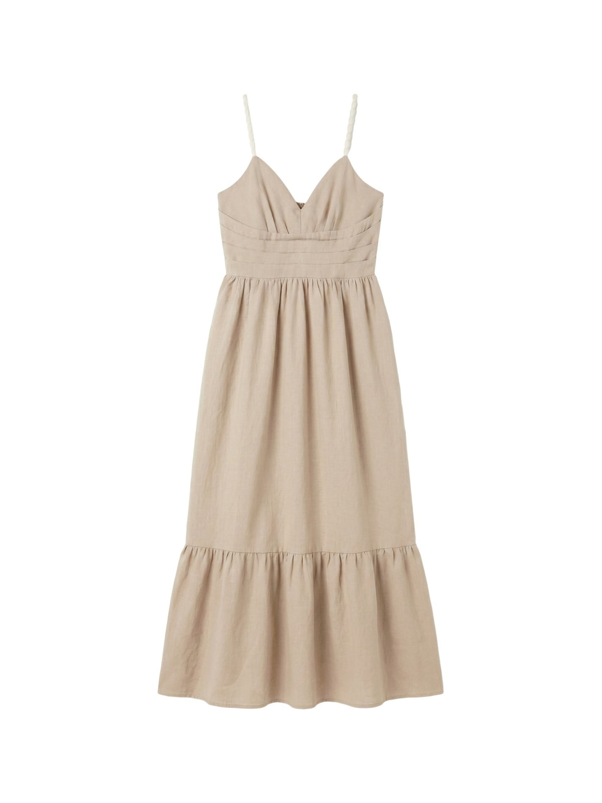 Vestito in Viscosa Beige Scuro