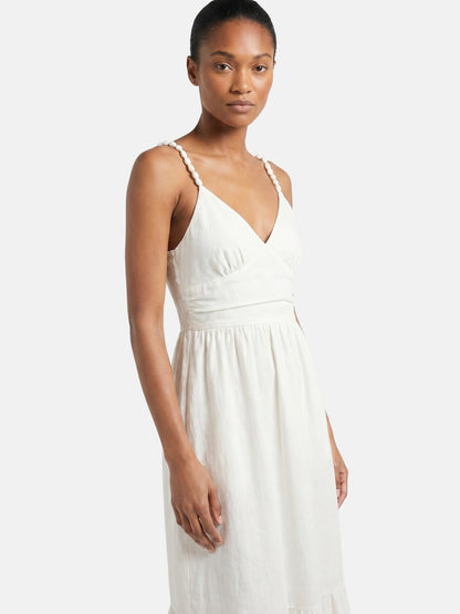 Vestito in Viscosa Bianco