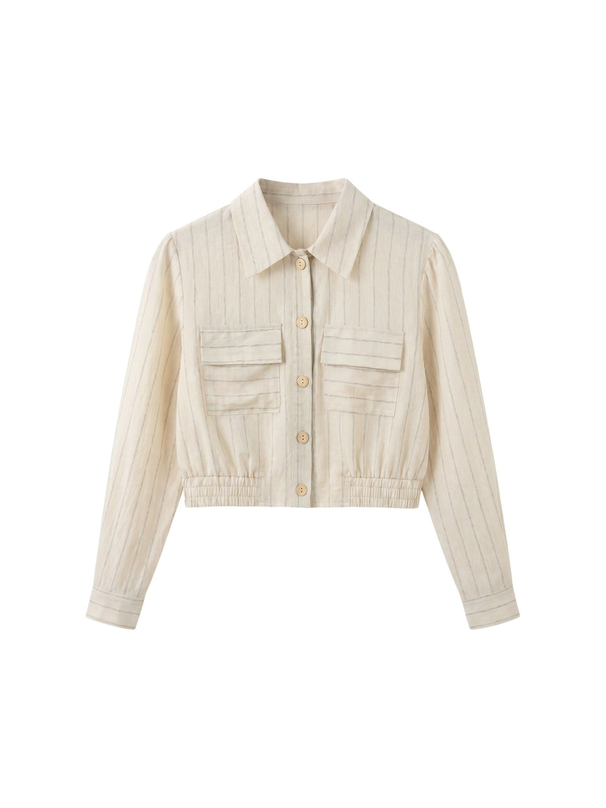 Camicia in Viscosa Beige