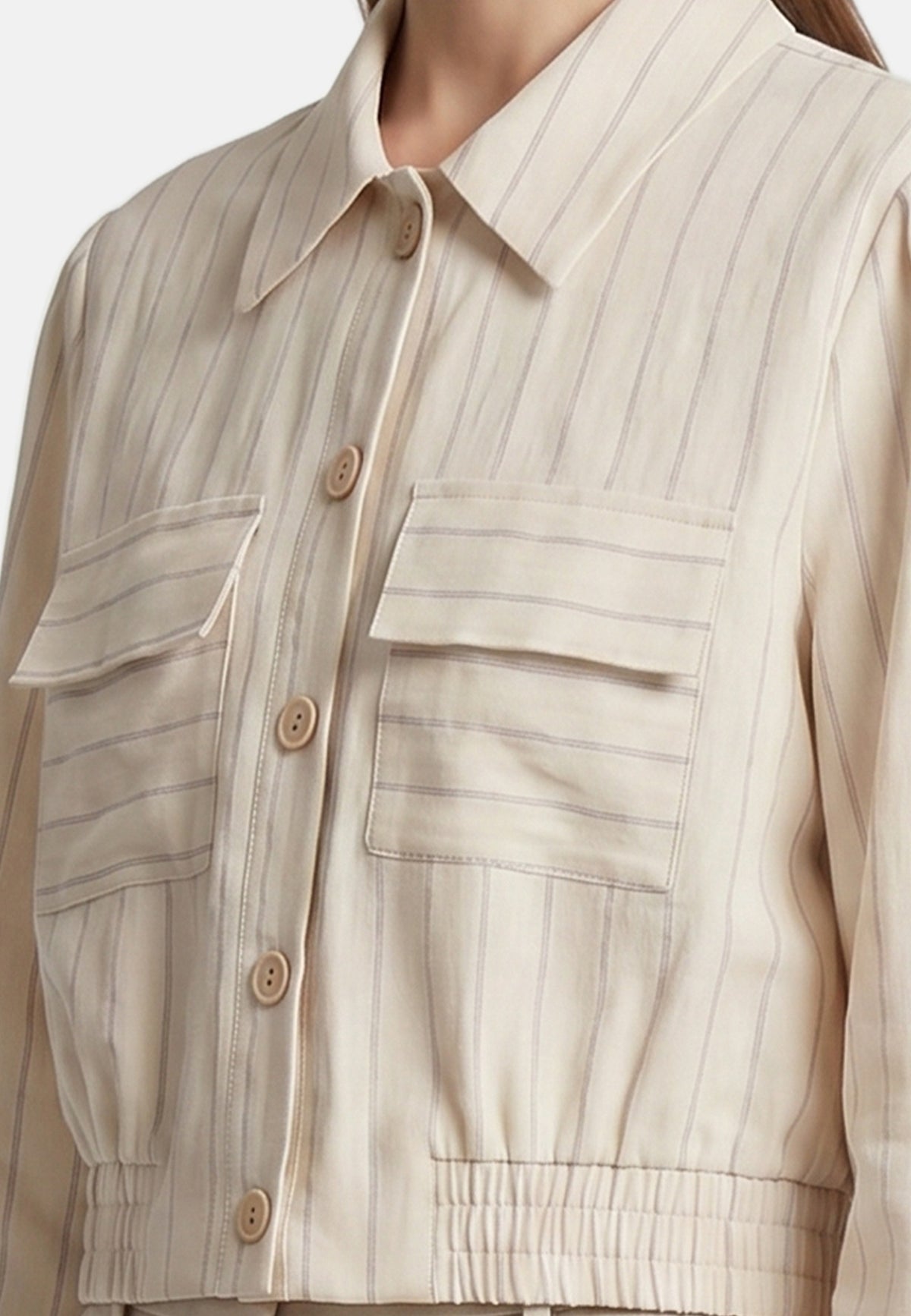 Camicia in Viscosa Beige