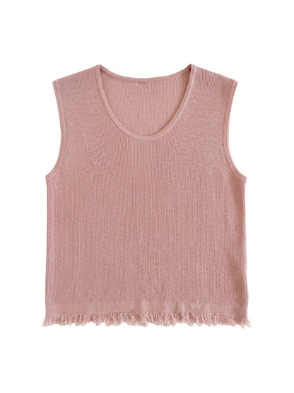 Canotta in Poliestere Rosa
