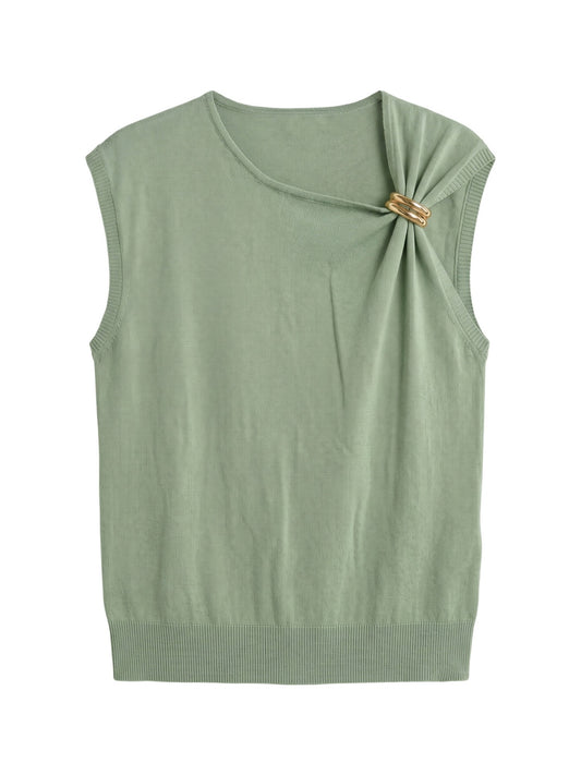 Top in Viscosa Verde