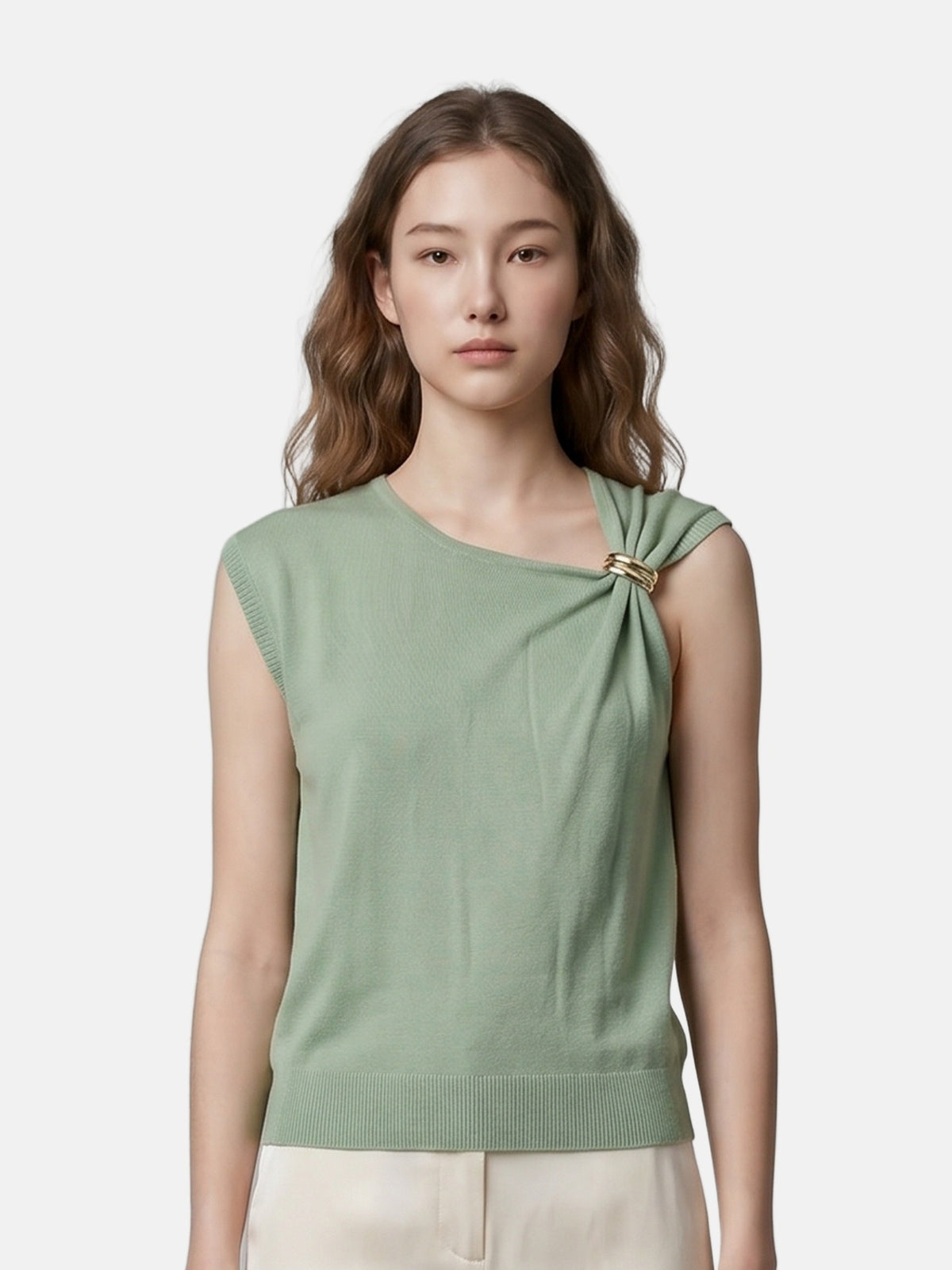 Top in Viscosa Verde