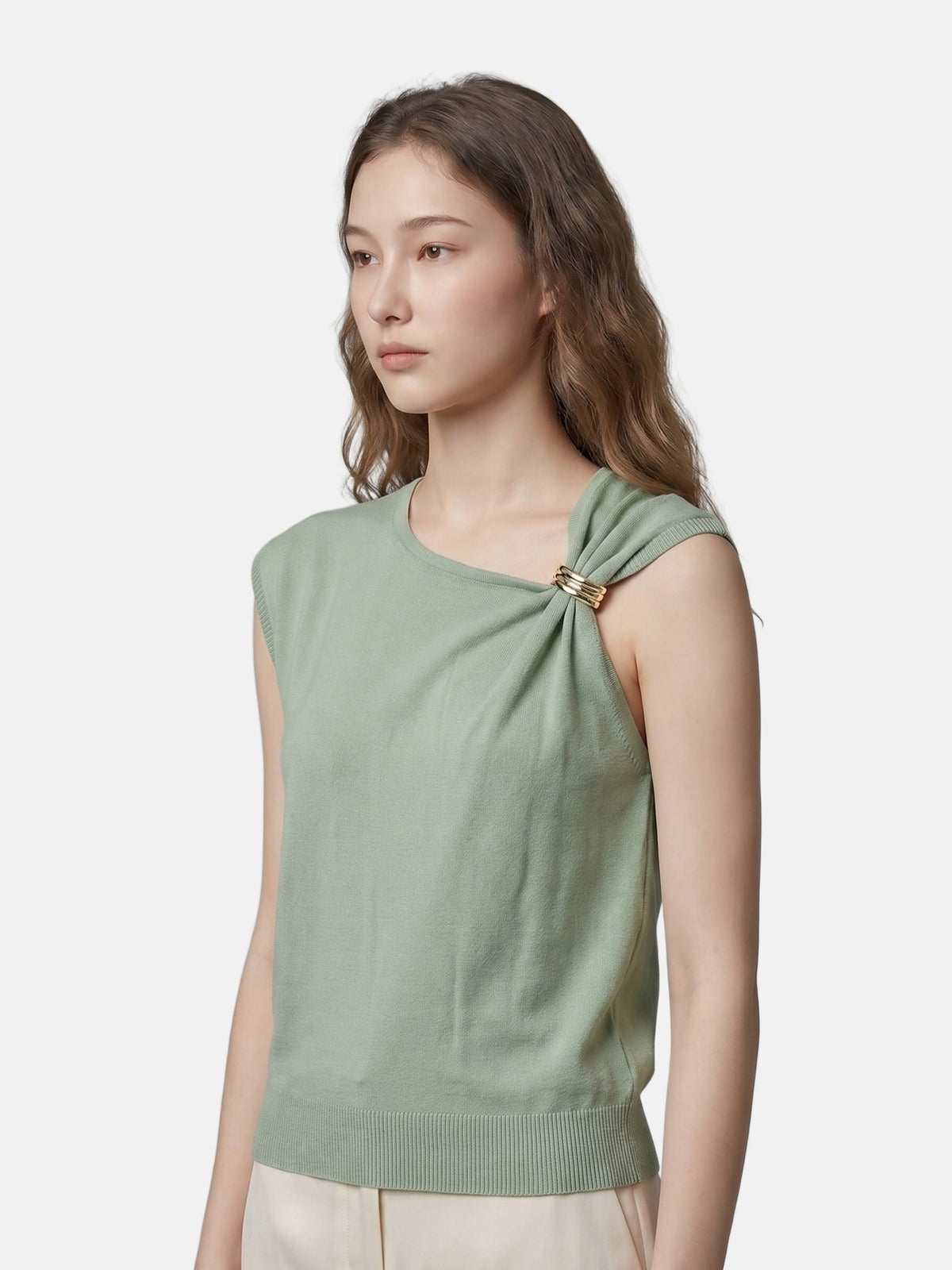 Top in Viscosa Verde