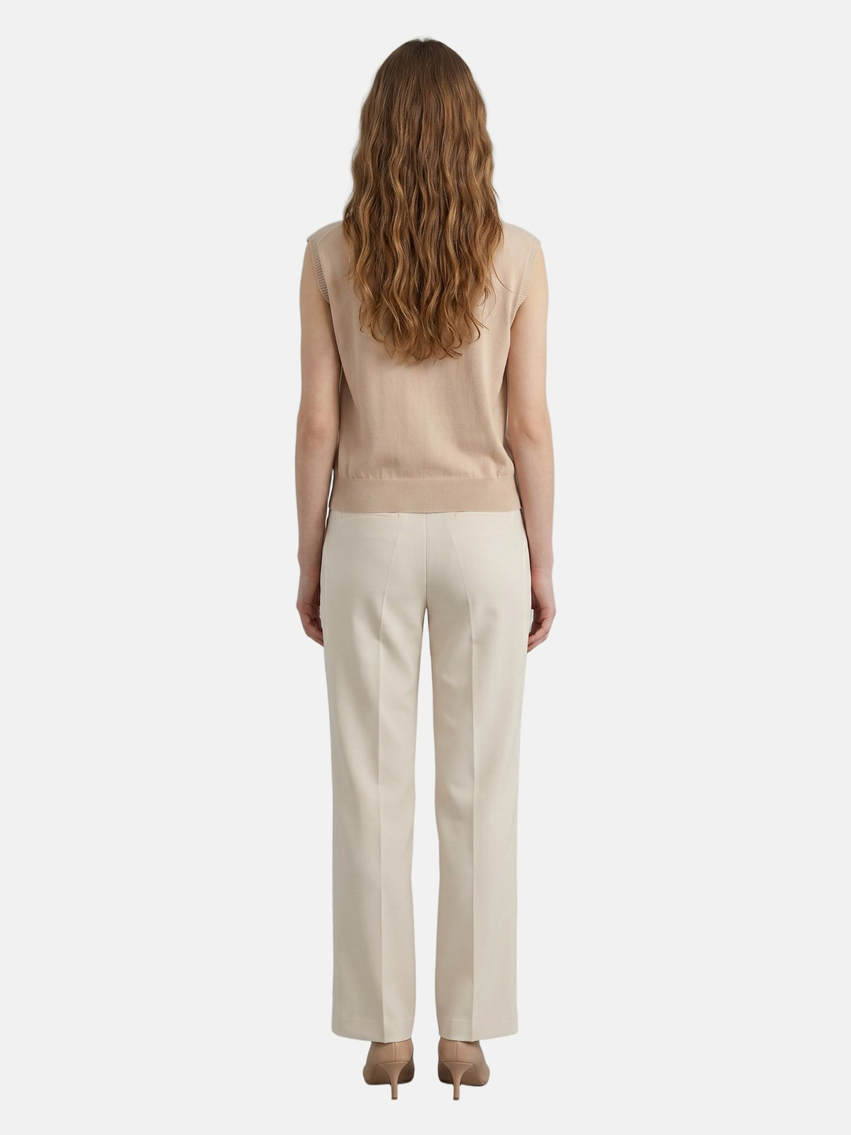 Top in Viscosa Beige Scuro