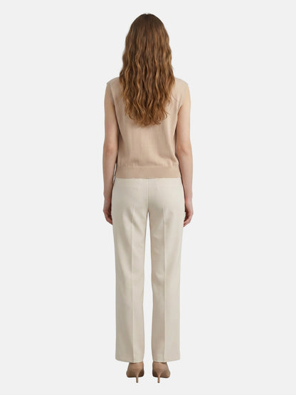 Top in Viscosa Beige Scuro