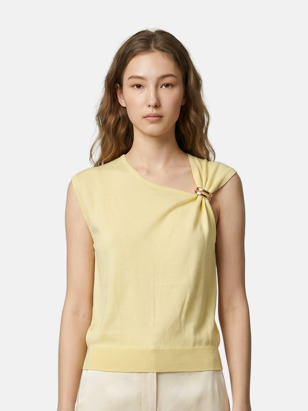 Top in Viscosa Giallo