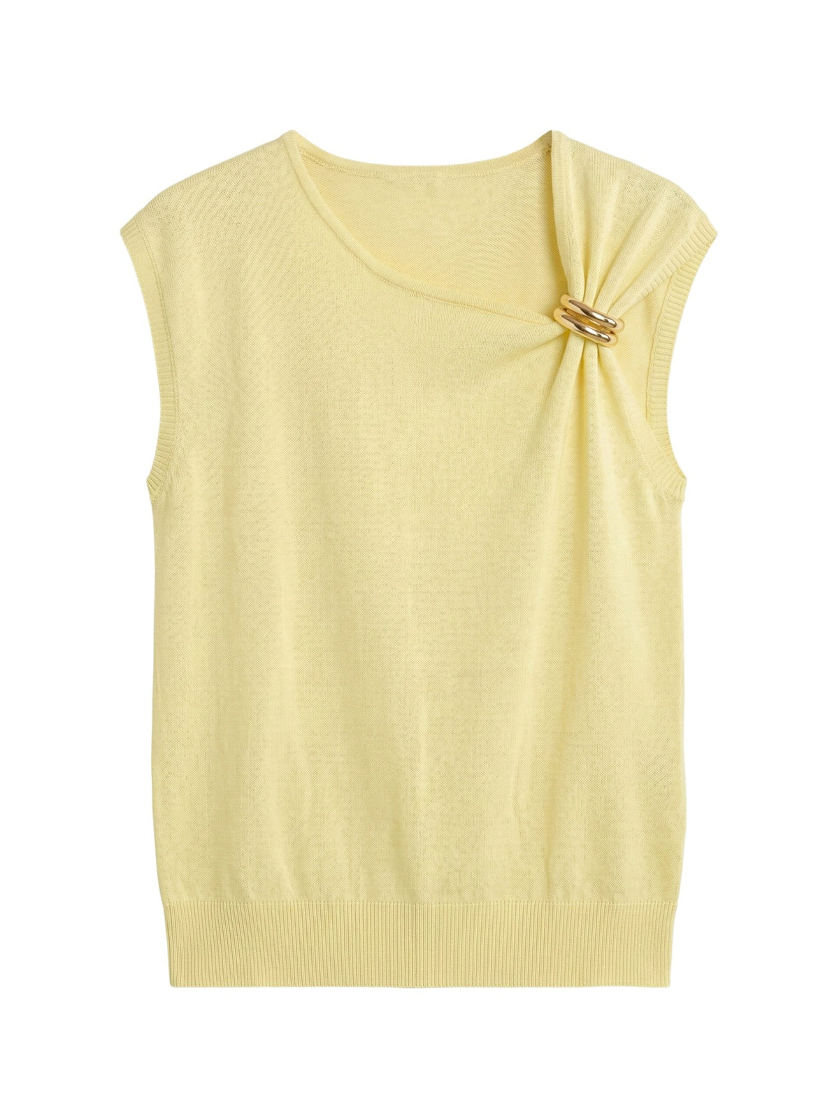 Top in Viscosa Giallo