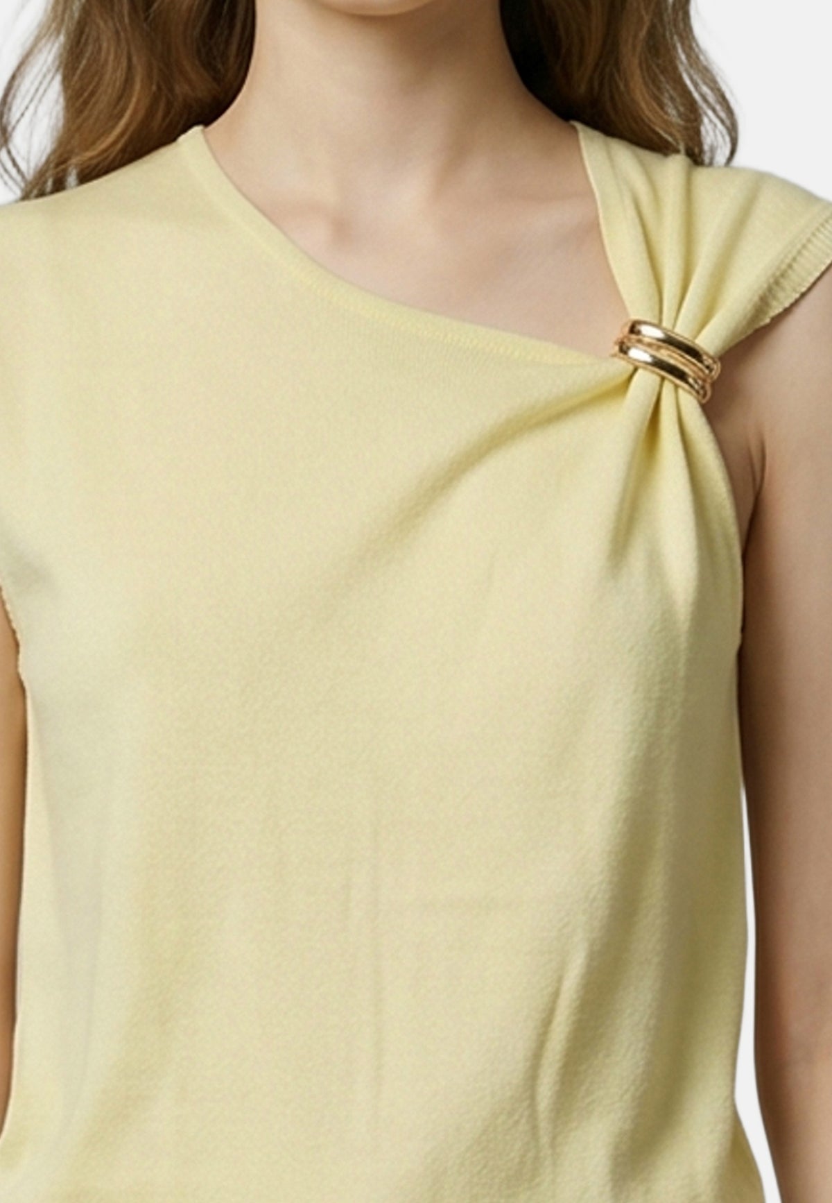Top in Viscosa Giallo
