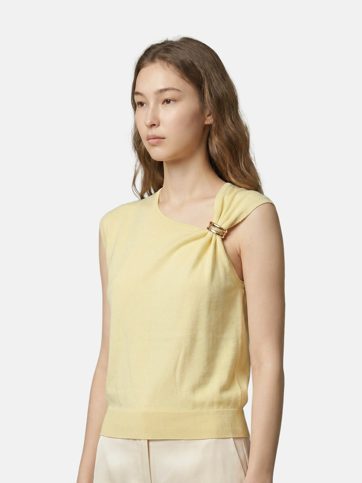 Top in Viscosa Giallo