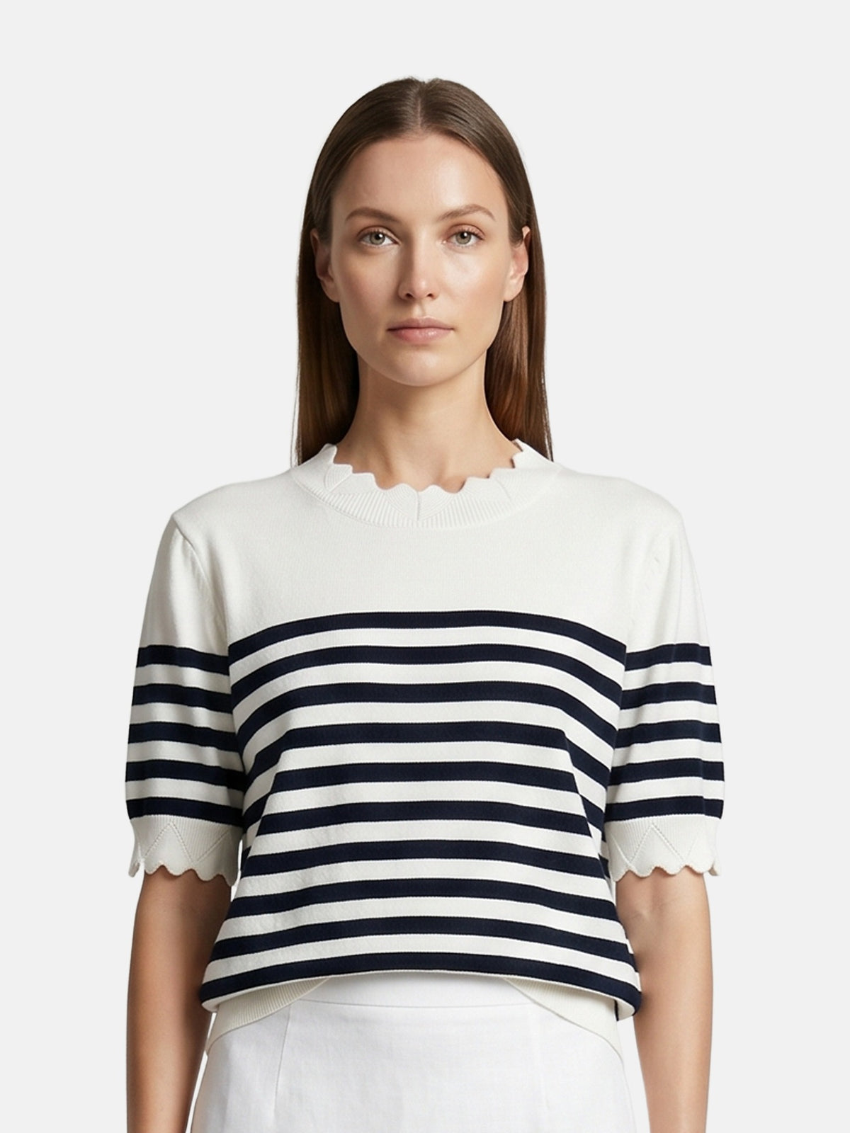 T-shirt in Viscosa Beige