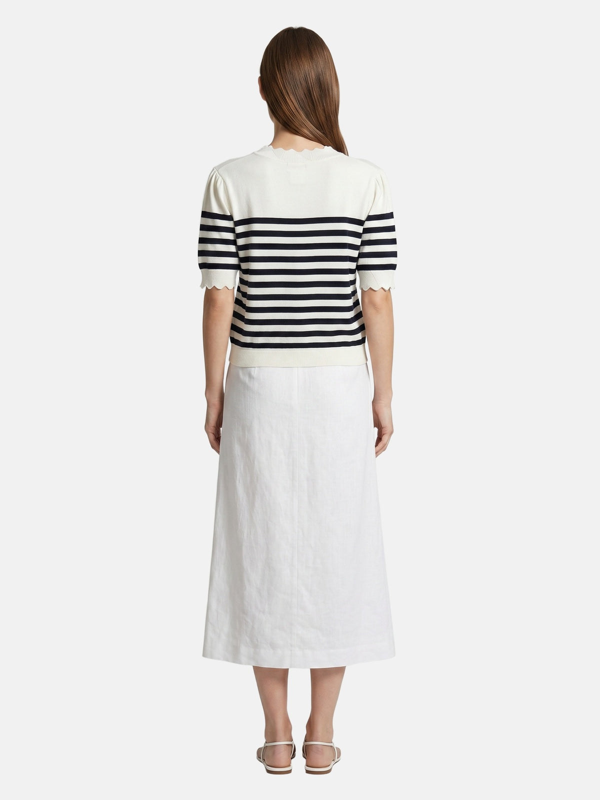 T-shirt in Viscosa Beige