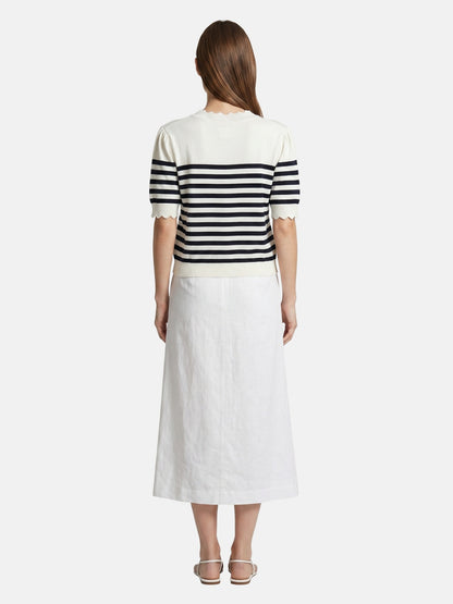 T-shirt in Viscosa Beige