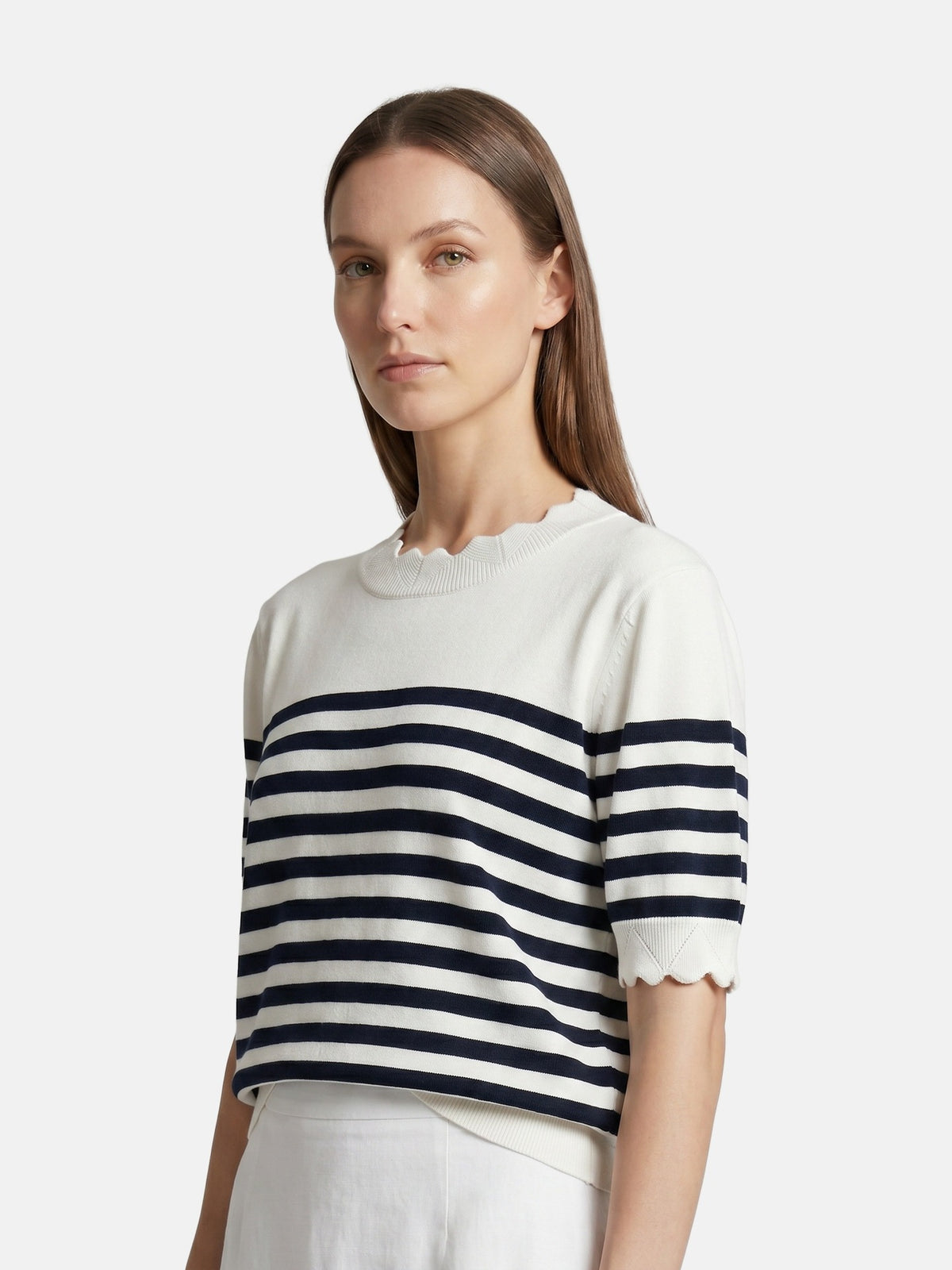 T-shirt in Viscosa Beige