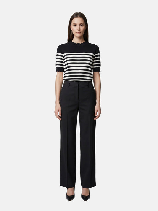 T-shirt in Viscosa Nero